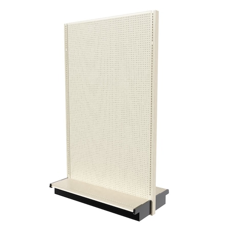 Lozier Gondola Double Sided Starter, Platinum Off-White, 48W x 84H x 13D P483V-ST